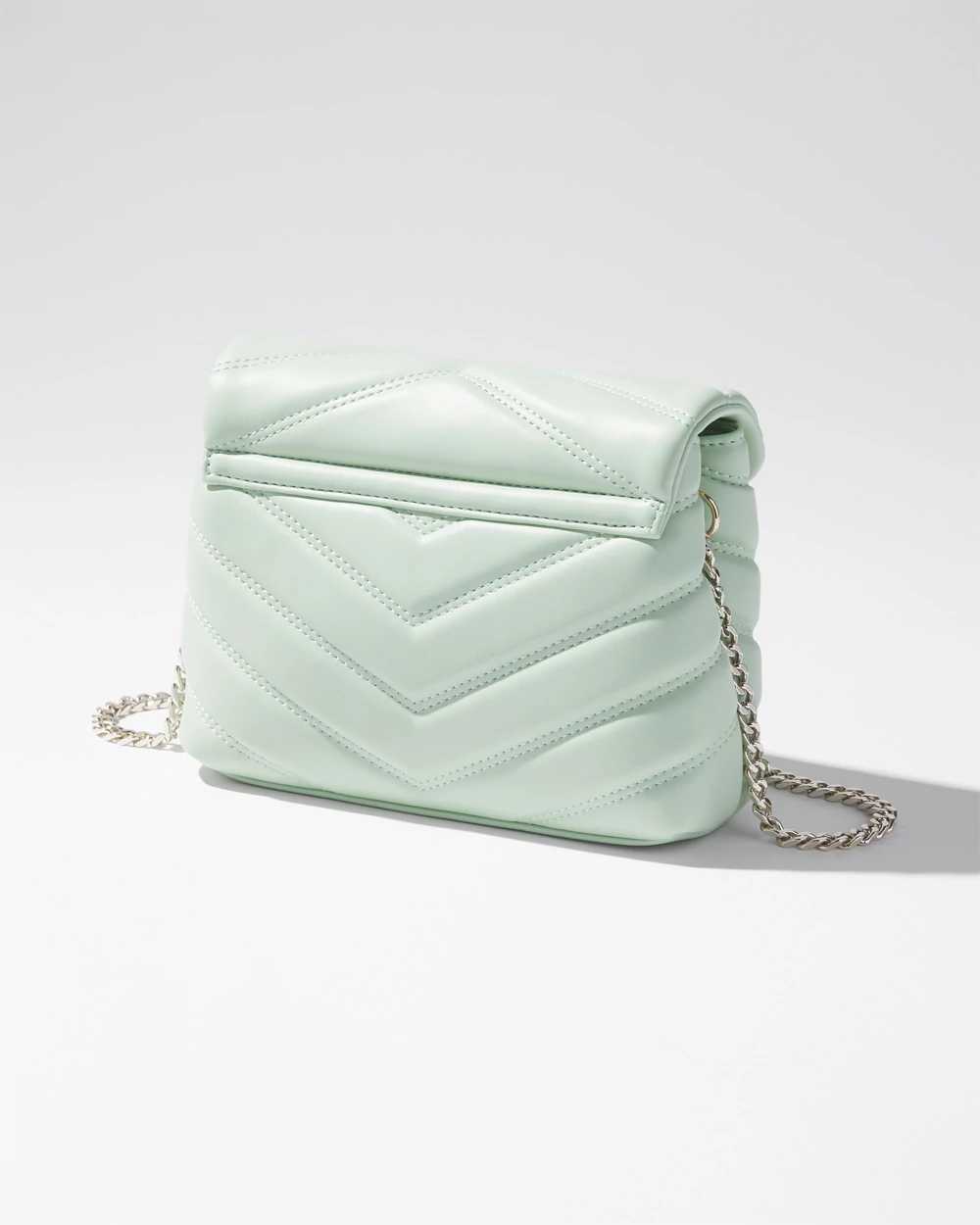 White quilted online crossbody bag